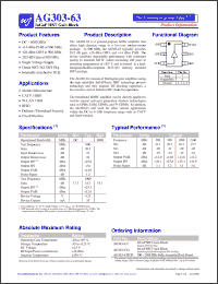 Click here to download AG303-63G Datasheet