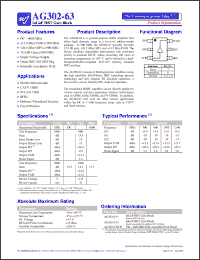 Click here to download AG302-63G Datasheet