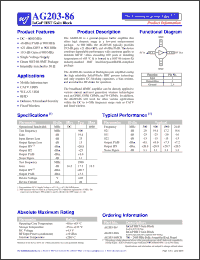 Click here to download AG203-86 Datasheet