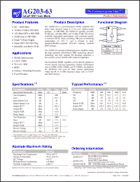 Click here to download AG203-63 Datasheet