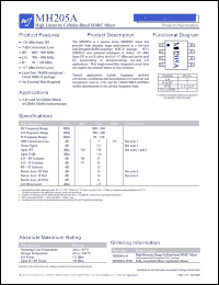 Click here to download MH205A-G Datasheet