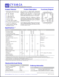 Click here to download CV110-2APCB240 Datasheet