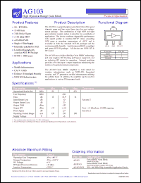 Click here to download AG103-G Datasheet