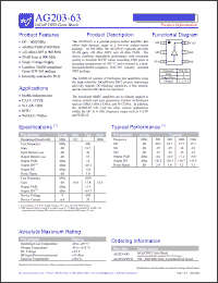 Click here to download AG203-63PCB Datasheet