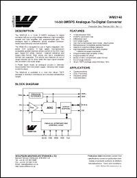 Click here to download WM2148CFT/V Datasheet