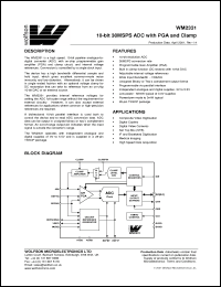Click here to download WM2331IDT/V Datasheet