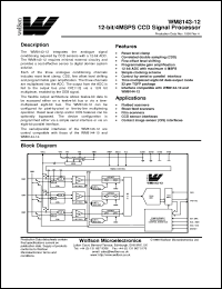 Click here to download WM8143-12CFT/V Datasheet