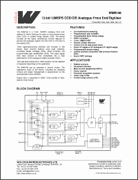 Click here to download XWM8148CFT/V Datasheet