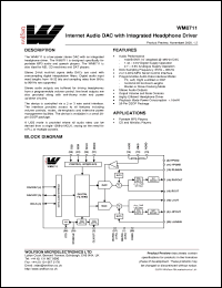 Click here to download XWM8711EDS Datasheet
