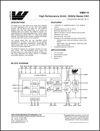 Click here to download WM8716EDS Datasheet