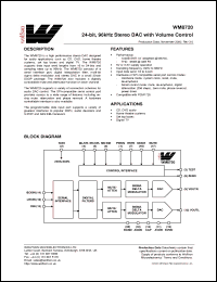 Click here to download WM8720EDS Datasheet