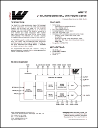 Click here to download WM8720 Datasheet