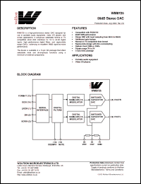 Click here to download WM8725ED Datasheet