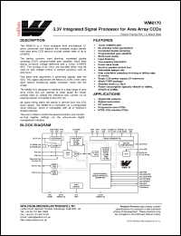 Click here to download XWM8170CFT/V Datasheet