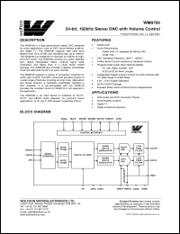 Click here to download XWM8706EDS Datasheet