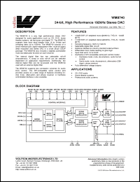 Click here to download XWM8740EDS Datasheet