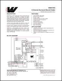 Click here to download WM9704Q Datasheet