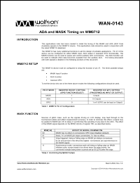 Click here to download WAN0143 Datasheet