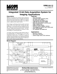 Click here to download WM8144-12 Datasheet