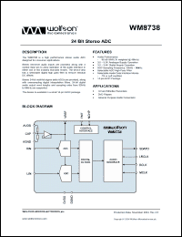 Click here to download WM8738GED Datasheet