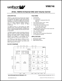 Click here to download WM8746EDS Datasheet
