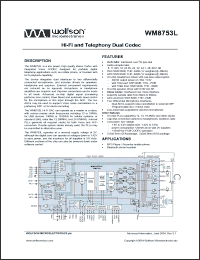 Click here to download WM8753L Datasheet