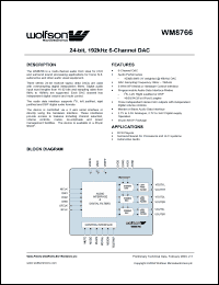 Click here to download WM8766EDS Datasheet