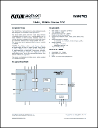 Click here to download WM8782SEDS/R Datasheet