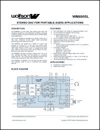Click here to download WM8955L Datasheet