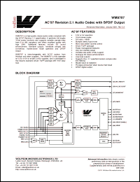 Click here to download XM9707CFT/V Datasheet