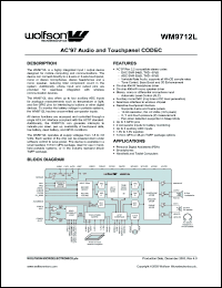 Click here to download WM9712L Datasheet