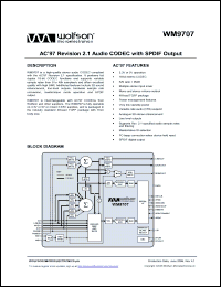 Click here to download WM9707_06 Datasheet