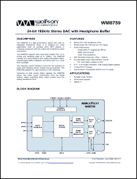 Click here to download WM8759_06 Datasheet