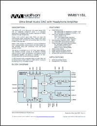 Click here to download WM8711BL_07 Datasheet