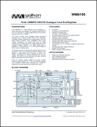 Click here to download WM8195_05 Datasheet