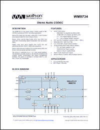 Click here to download XWM8734EDS Datasheet