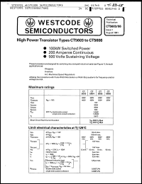 Click here to download CT5604 Datasheet