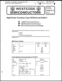 Click here to download WT5511 Datasheet