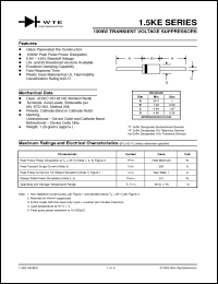 Click here to download 1.5KE200 Datasheet