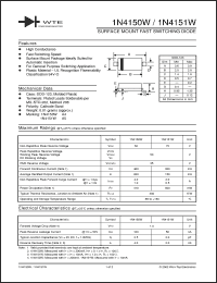 Click here to download 1N4150W-T3 Datasheet