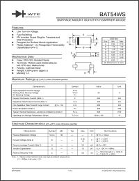 Click here to download BAT54WS-T1 Datasheet