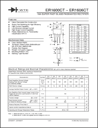 Click here to download ER1600CT Datasheet