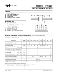 Click here to download FR603-T3 Datasheet