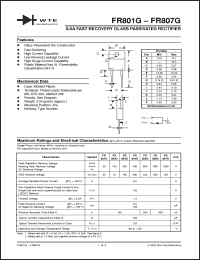 Click here to download FR801 Datasheet