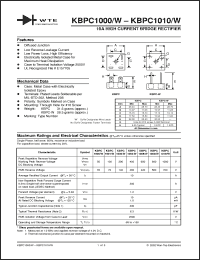 Click here to download KBPC1002W Datasheet
