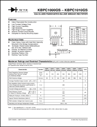 Click here to download KBPC1000GS Datasheet