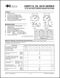 Click here to download KBPC3504W Datasheet