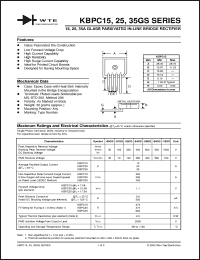 Click here to download KBPC1510GS Datasheet
