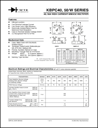 Click here to download KBPC4010W Datasheet