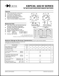 Click here to download KBPC4002GW Datasheet